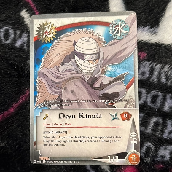 4 🥷NARUTO TRADING 🃏 DOSU KINUTA🎴 CARDS - Picture 11 of 11